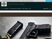 Tablet Screenshot of familyfirearmsafety.com